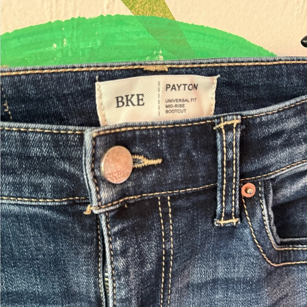 BKE Payton Washed Blue Bootcut Jeans